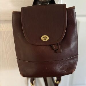 VTG Coach Leather Backpack